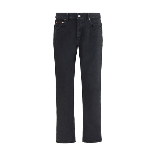 Jeans by Saint Laurent for men in denim cotton black features a refined silhouette with a refined regular-fit & slim, defined by a and a refined long for a refined finish.