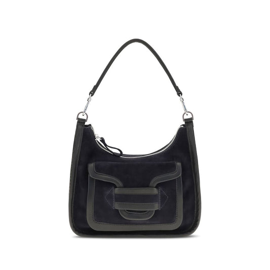 Shoulder Flap Bag by Pierre Hardy for women in bos taurus calf leather black features an effortlessly chic silhouette with a secure flap, magnetic & clasp, ample , and versatile shoulder-strap, handle & adjustable-strap for effortlessly chic everyday luxury.