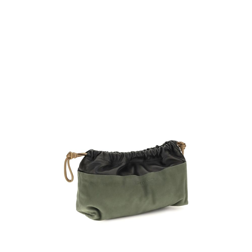 Shoulder Drawstring Clutch Bag by Pierre Hardy for women in bos taurus calf leather bicolour features an effortlessly chic silhouette with a secure drawstring, ample , and versatile shoulder-strap for effortlessly chic everyday luxury.