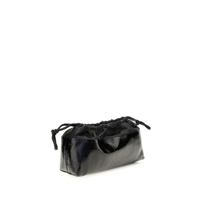 Shoulder Drawstring Clutch Bag by Pierre Hardy for women in bos taurus calf leather black features a effortless chic silhouette with a secure drawstring, ample , and versatile shoulder-strap for a effortless chic finish.
