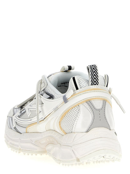 Athletic Sneakers by Off-White for men in polyester polyethylene polyurethane leather white features an effortless chic silhouette, showcasing the signature athletic style of the Crisp Men's Athletic Polyester Polyethylene Polyurethane Leather Sneakers collection with a truly effortless chic finish.