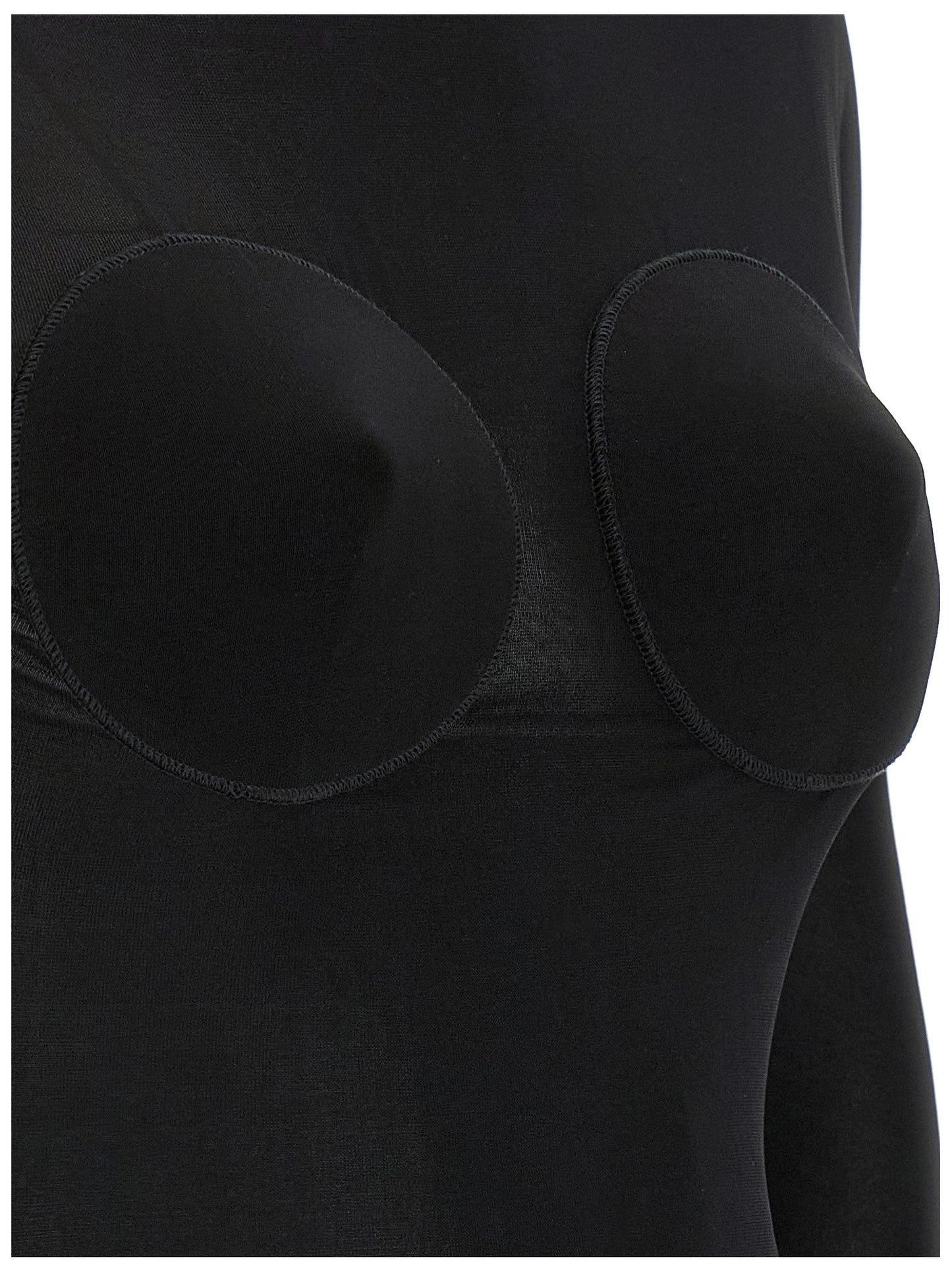 Cardigan by Jean Paul Gaultier for women in stretch viscose black & transparent presents a textural silhouette, artfully finished with a textural and for a sophisticated, textural look.