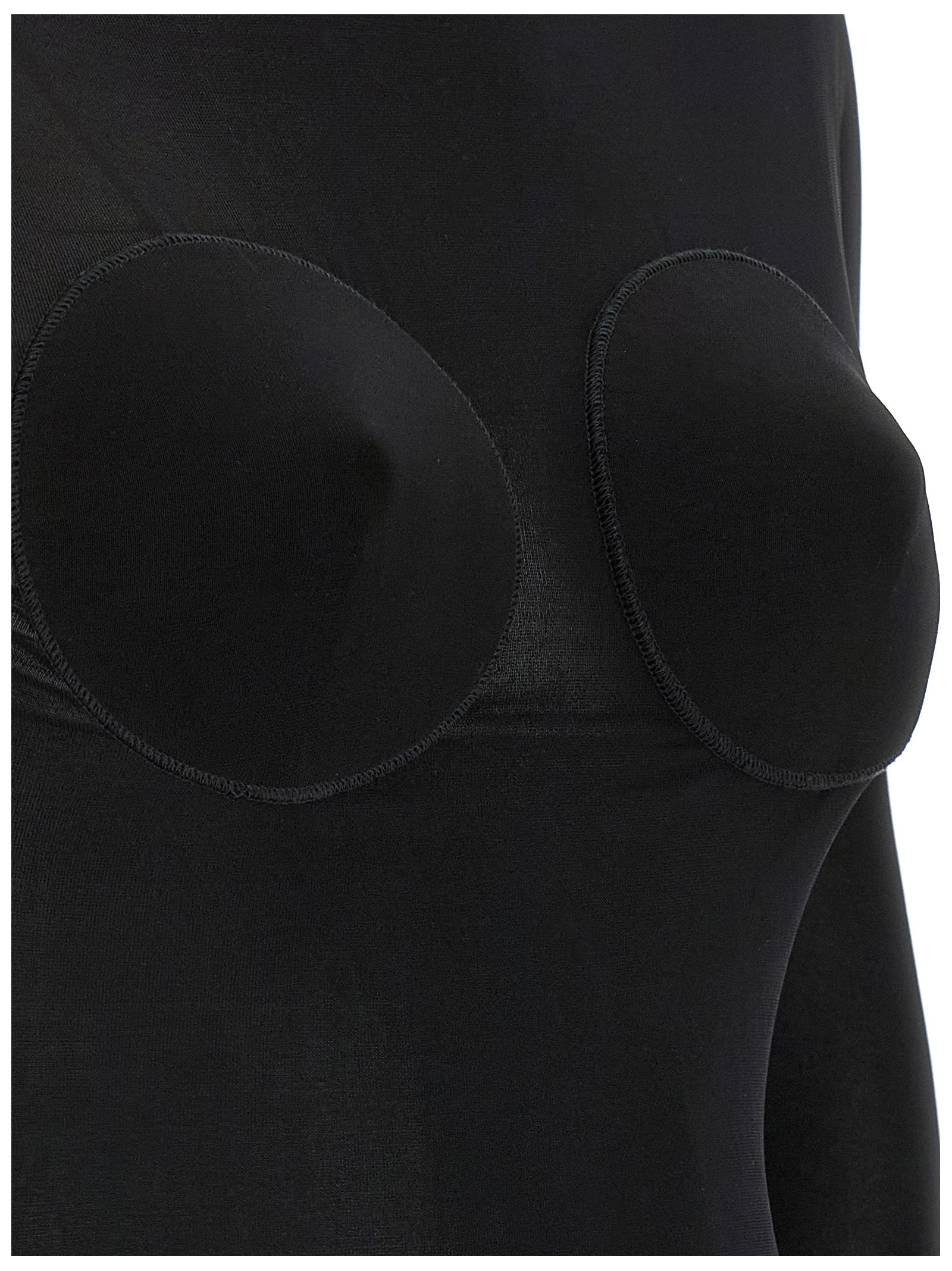 Cardigan by Jean Paul Gaultier for women in stretch viscose black & transparent presents a textural silhouette, artfully finished with a textural and for a sophisticated, textural look.