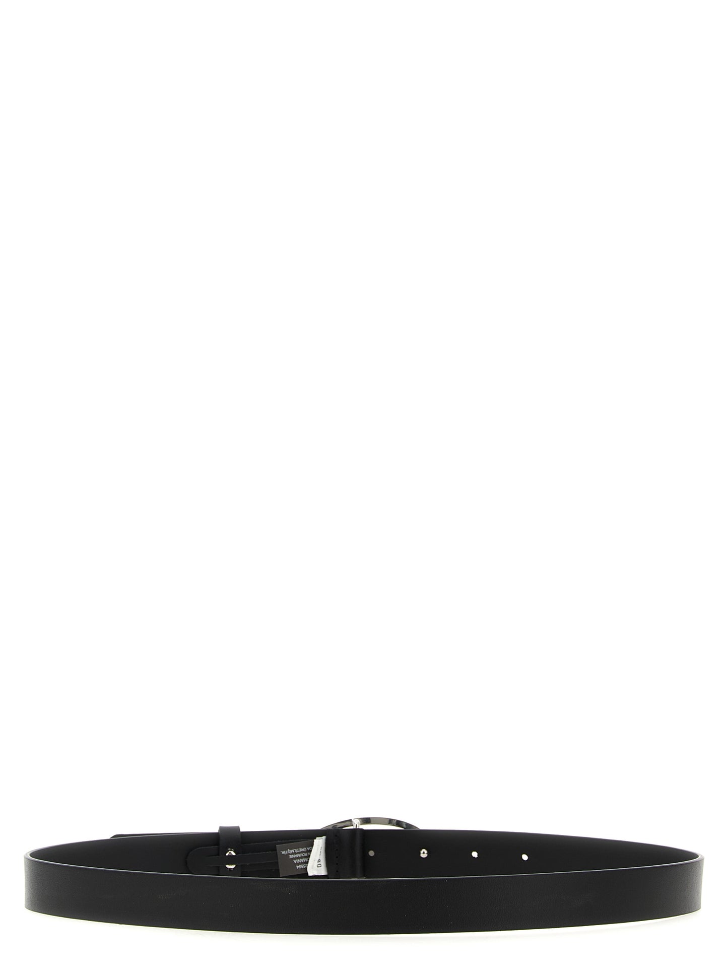 Belt by Diesel for women in leather & metal black features a artisanal-chic design, artfully capturing the essence of the 1 Dr Leather & Metal Belt with a artisanal-chic finish.