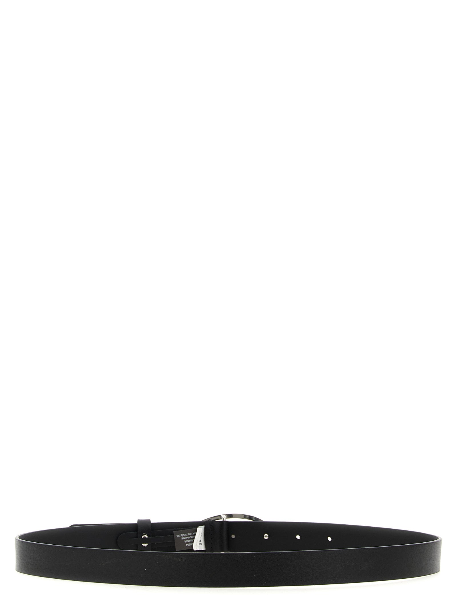 Belt by Diesel for women in leather & metal black features a artisanal-chic design, artfully capturing the essence of the 1 Dr Leather & Metal Belt with a artisanal-chic finish.