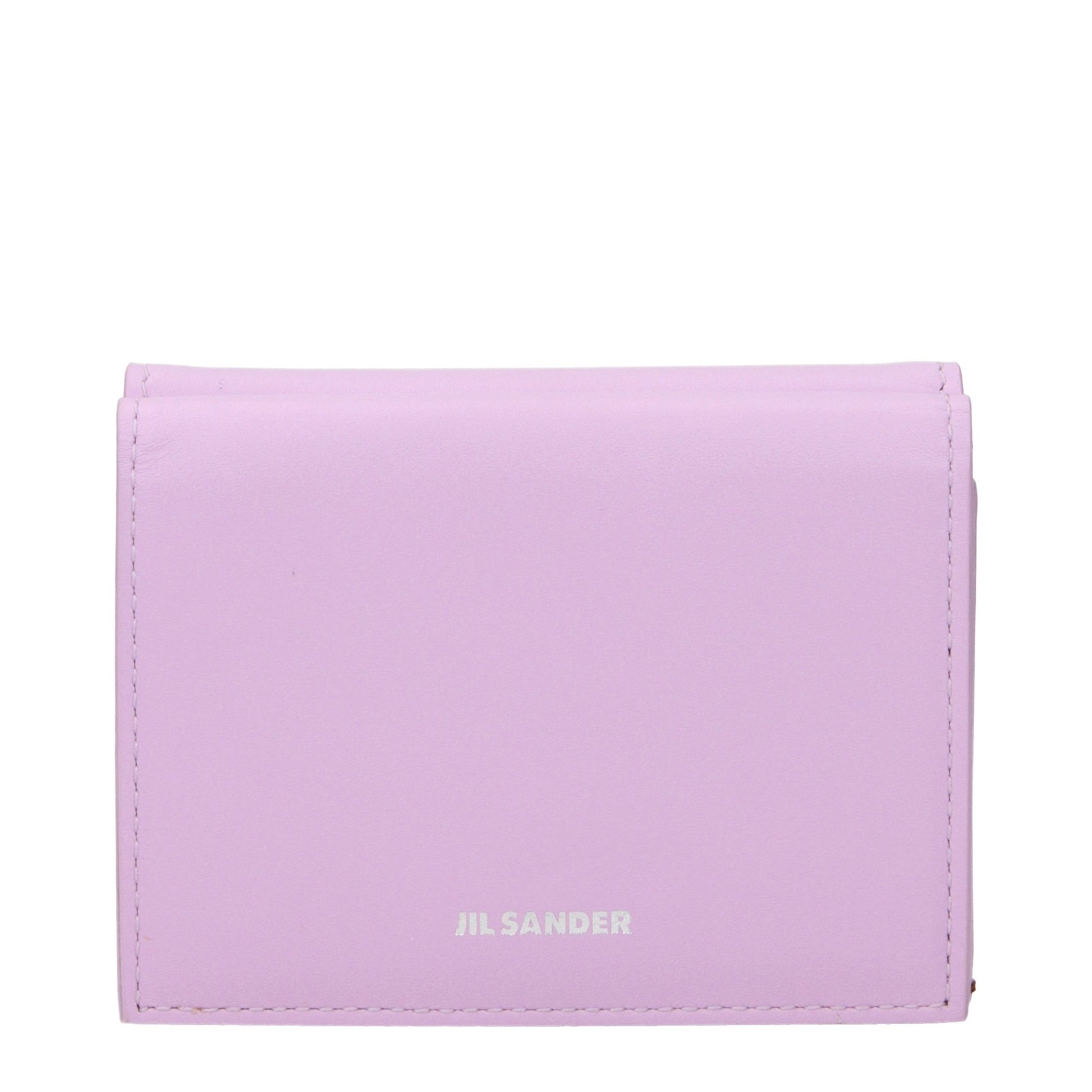 Wallet by Jil Sander for women in leather pink presents a refined silhouette, artfully capturing the essence of the Leather Wallet design with sophisticated for a refined look.