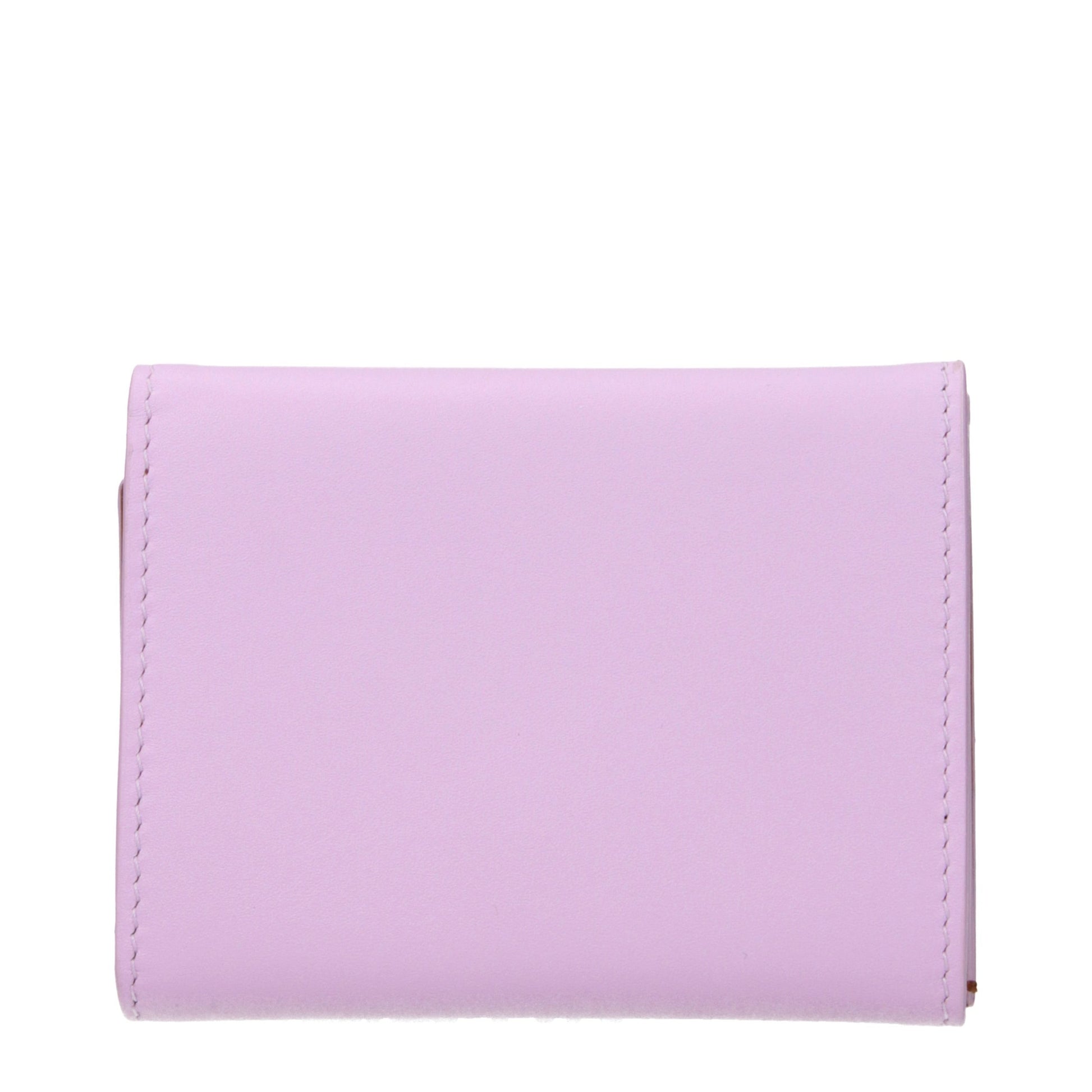 Wallet by Jil Sander for women in leather pink showcases a discerning silhouette, artfully capturing the essence of Leather Wallet with its functional .