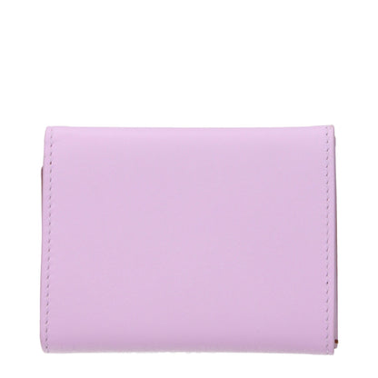 Wallet by Jil Sander for women in leather pink showcases a discerning silhouette, artfully capturing the essence of Leather Wallet with its functional .