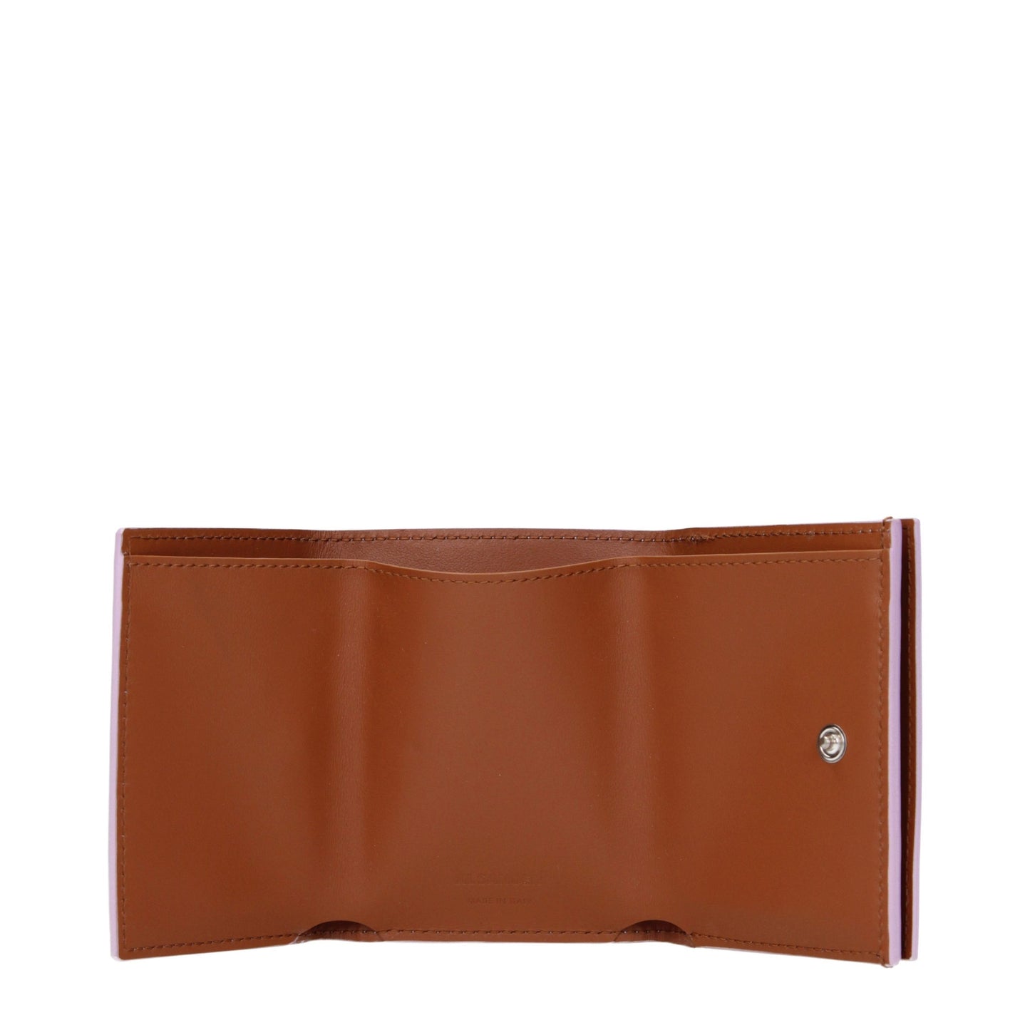 Wallet by Jil Sander for women in leather pink showcases a distinguished silhouette, artfully capturing the essence of the distinguished Leather Wallet design with functional .
