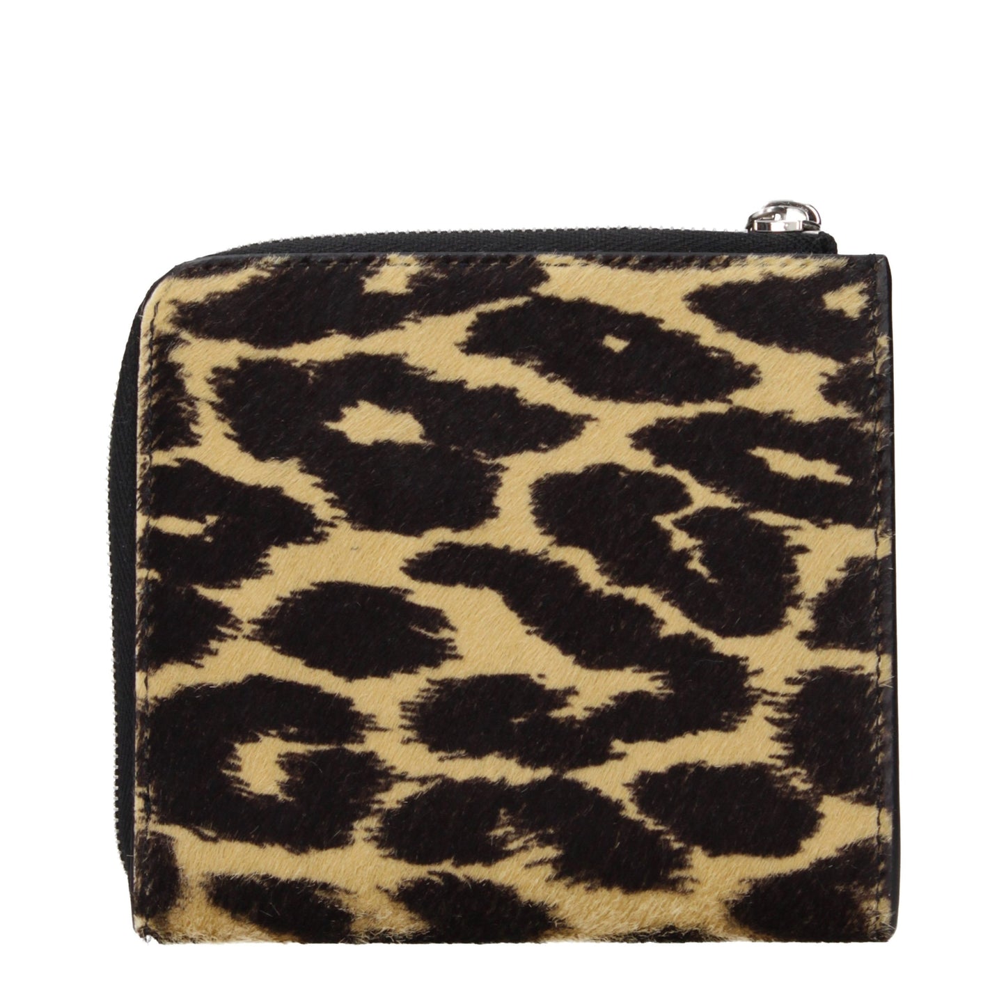 Wallet by Jil Sander for women in pony skin beige showcases a discerning silhouette, artfully capturing the essence of Pony Skin Wallet with its functional coin-purse.