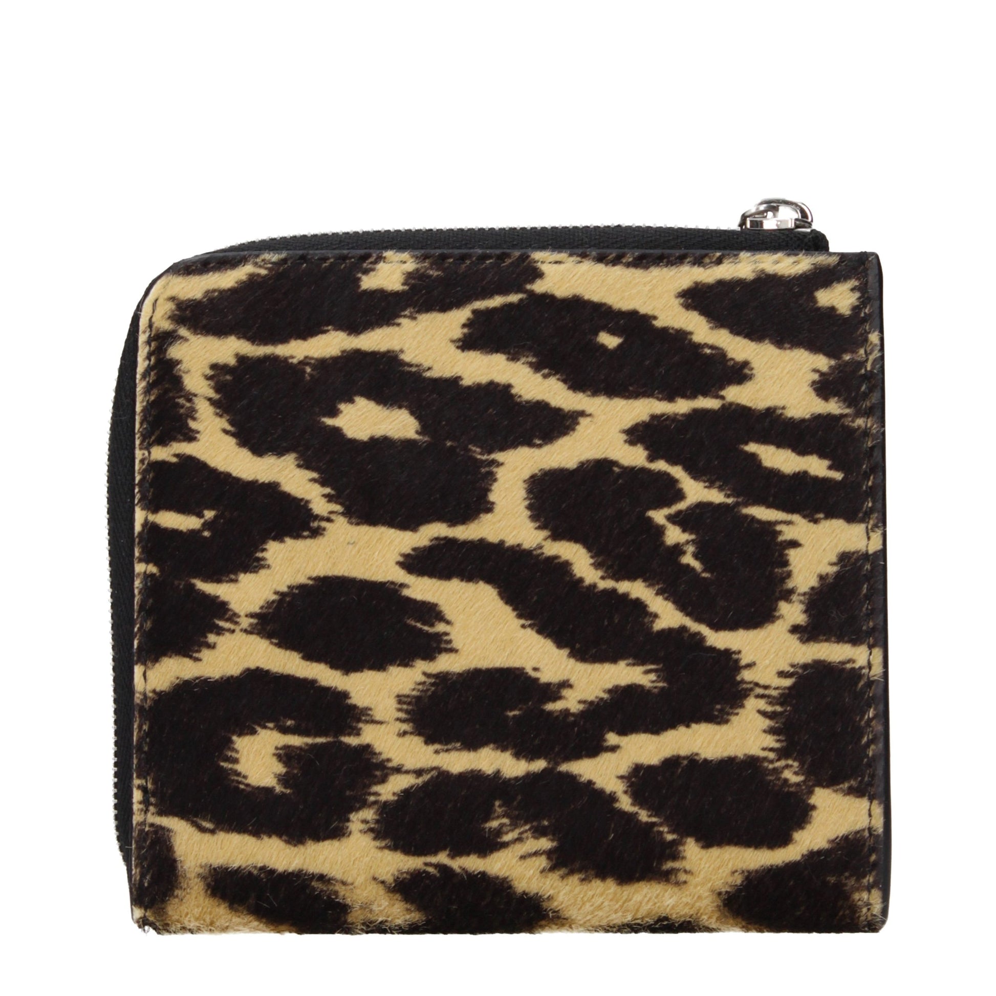Wallet by Jil Sander for women in pony skin beige showcases a discerning silhouette, artfully capturing the essence of Pony Skin Wallet with its functional coin-purse.