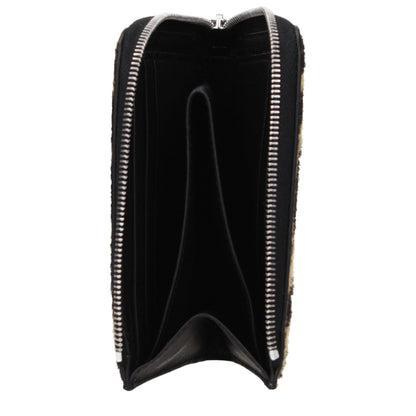 Wallet by Jil Sander for women in pony skin beige presents a refined silhouette, artfully capturing the essence of the Pony Skin Wallet design with sophisticated coin-purse for a refined look.