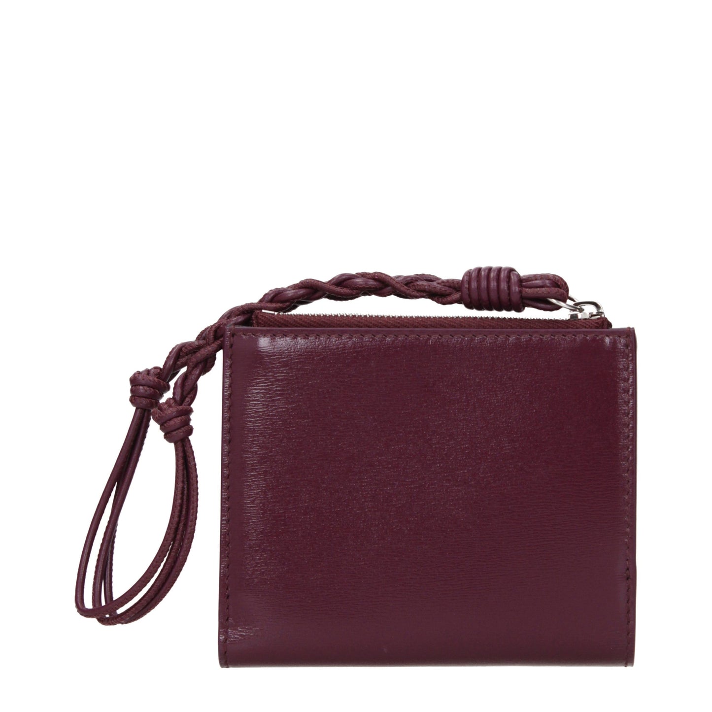 Wallet by Jil Sander for women in leather red showcases a enchanting silhouette, artfully detailed with the signature style of the Leather Wallet and functional .