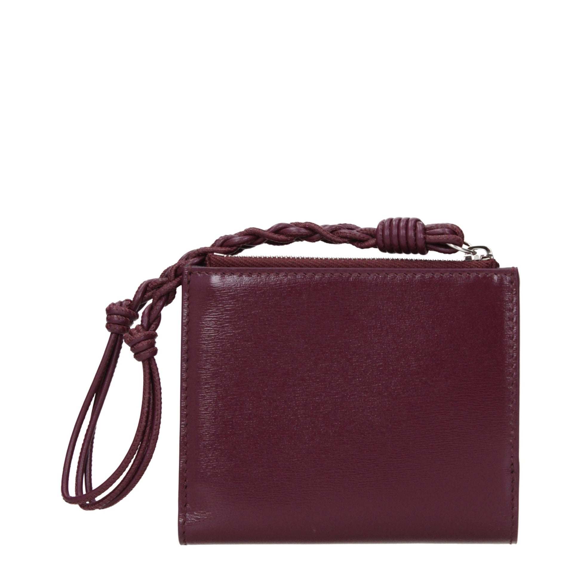 Wallet by Jil Sander for women in leather red showcases a enchanting silhouette, artfully detailed with the signature style of the Leather Wallet and functional .