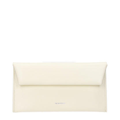 Wallet by Jil Sander for women in leather beige presents a architectural silhouette from the Leather Wallet collection, showcasing architectural for a architectural finish.
