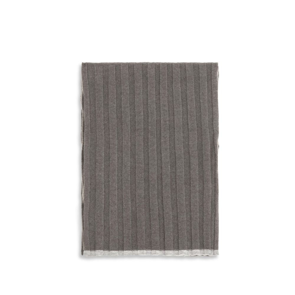 Scarf by Brunello Cucinelli for men in cashmere & capra leather brown showcases a warm silhouette from the Cashmere & Capra Leather Scarf collection, offering a warm drape that exudes sophisticated luxury.
