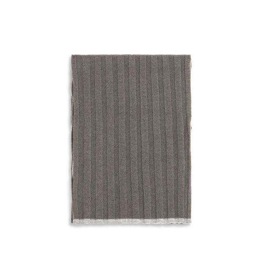 Scarf by Brunello Cucinelli for men in cashmere & capra leather brown showcases a warm silhouette from the Cashmere & Capra Leather Scarf collection, offering a warm drape that exudes sophisticated luxury.