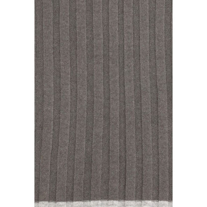 Scarf by Brunello Cucinelli for men in cashmere & capra leather brown presents a effortlessly chic silhouette, artfully capturing the essence of the effortlessly chic Cashmere & Capra Leather Scarf design for a sophisticated look.