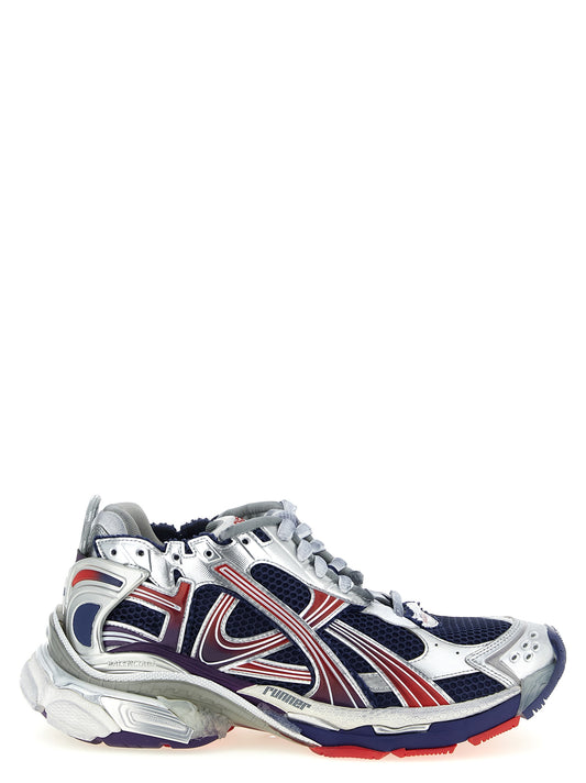 Athletic Sneakers by Balenciaga for men in polyester polyethylene & polyurethane multicolor features an effortless chic silhouette, showcasing the signature athletic style of the Men's Athletic Polyester Polyethylene & Polyurethane Sneakers collection with a truly effortless chic finish.