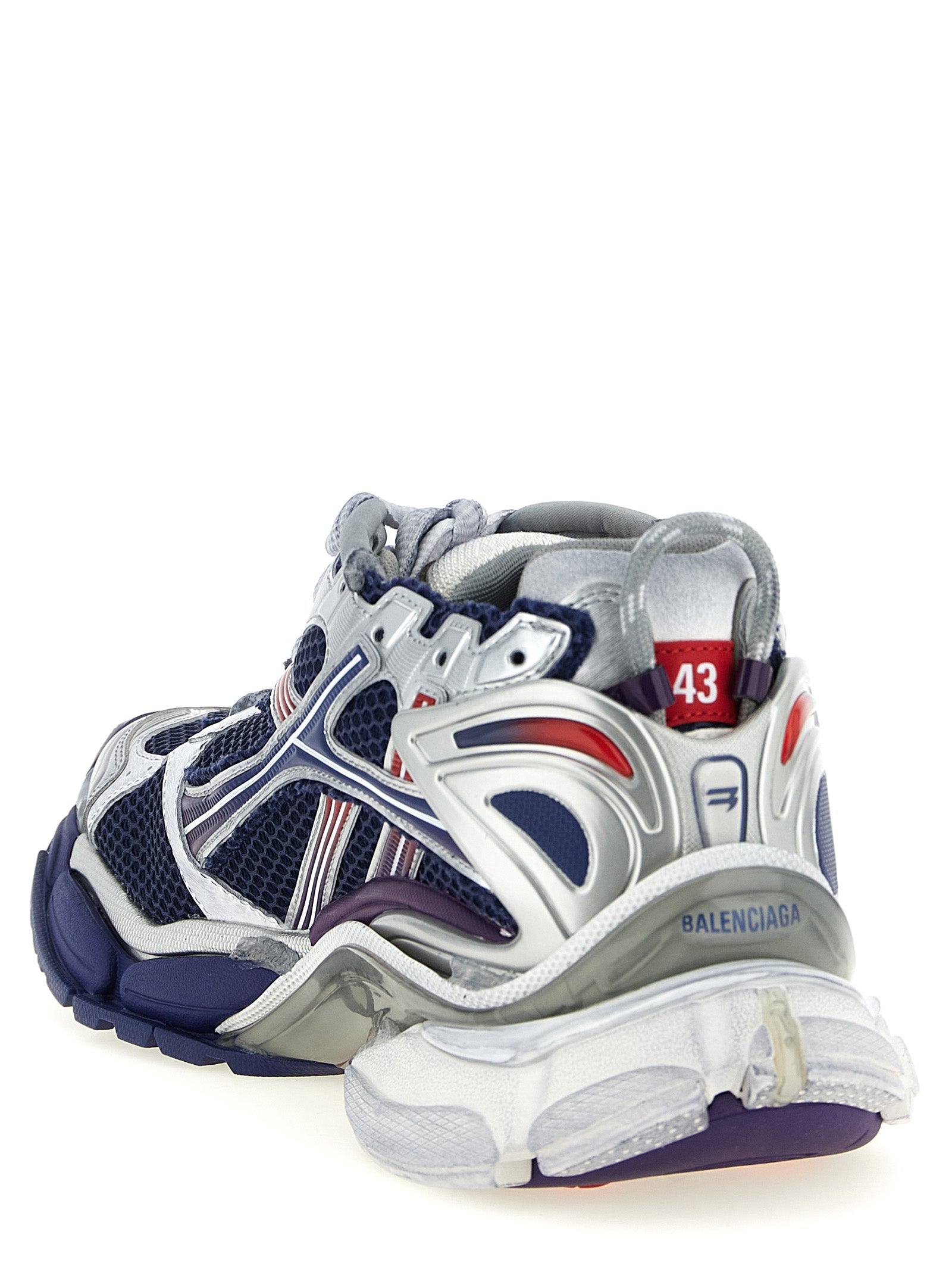Athletic Sneakers by Balenciaga for men in polyester polyethylene & polyurethane multicolor features an exquisite silhouette, showcasing the premium athletic style of the Men's Athletic Polyester Polyethylene & Polyurethane Sneakers with an exquisite finish.