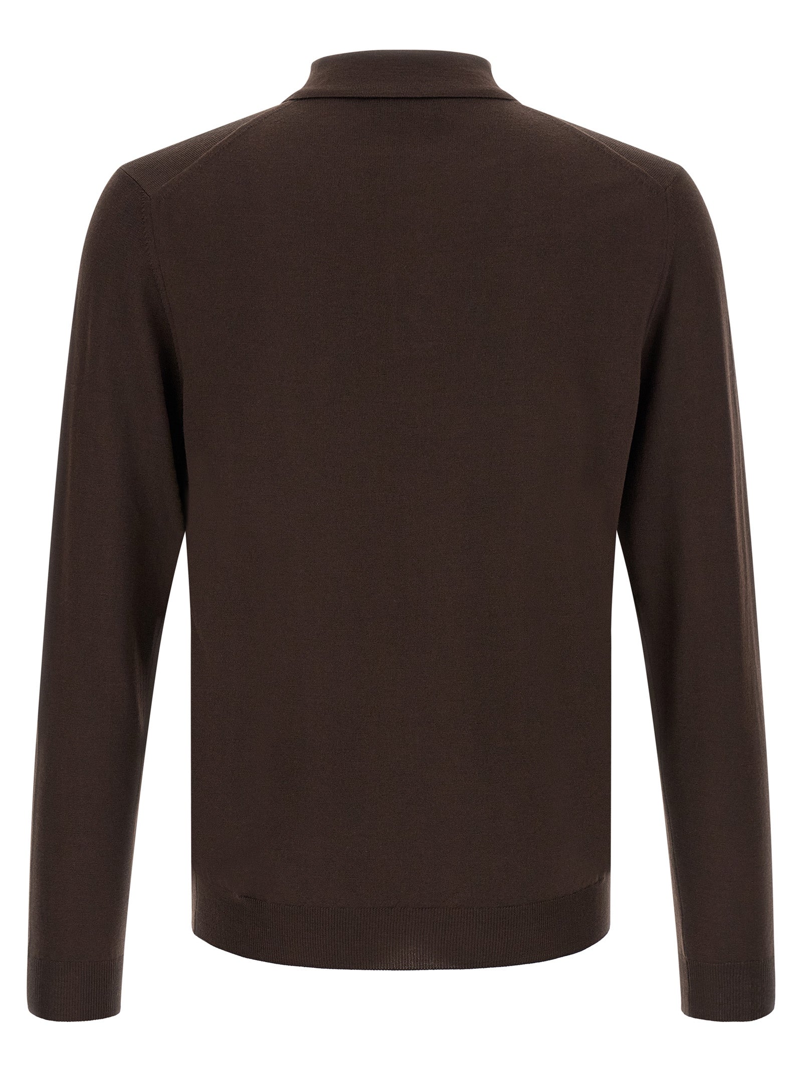 Cardigan by ZANONE for men in polyamide & virgin wool brown presents a textural silhouette, artfully finished with a textural and for a sophisticated, textural look.