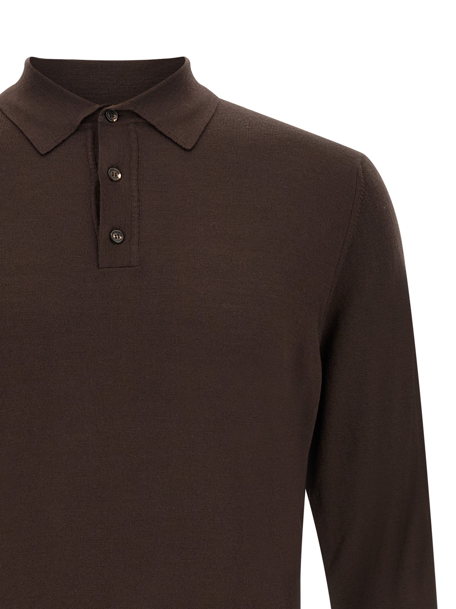 Cardigan by ZANONE for men in polyamide & virgin wool brown features a dramatic silhouette, showcasing a sophisticated and dramatic detail for a timeless, premium look.