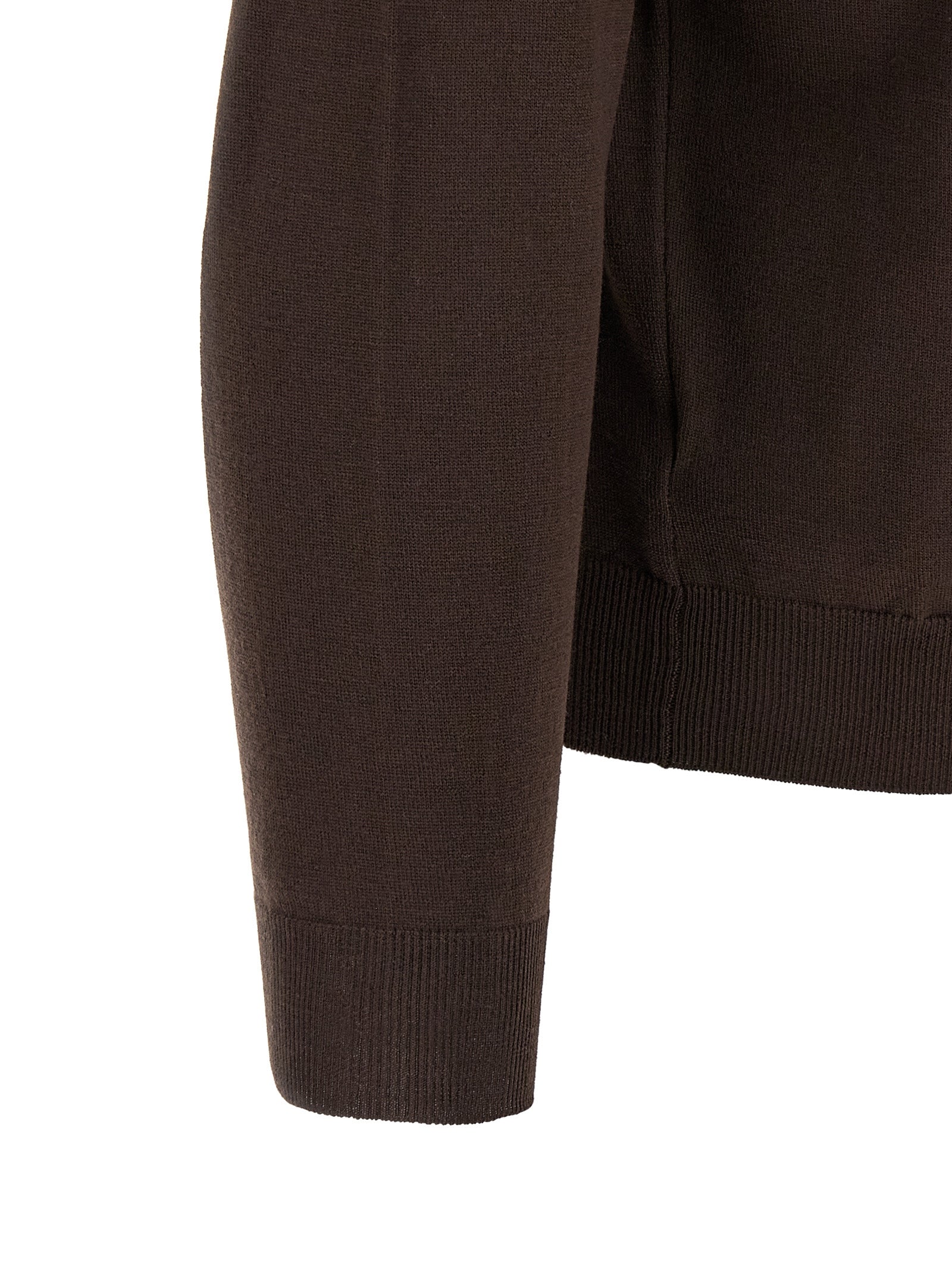 Cardigan by ZANONE for men in polyamide & virgin wool brown features an crisp silhouette, showcasing a sophisticated and detail for a truly crisp finish.