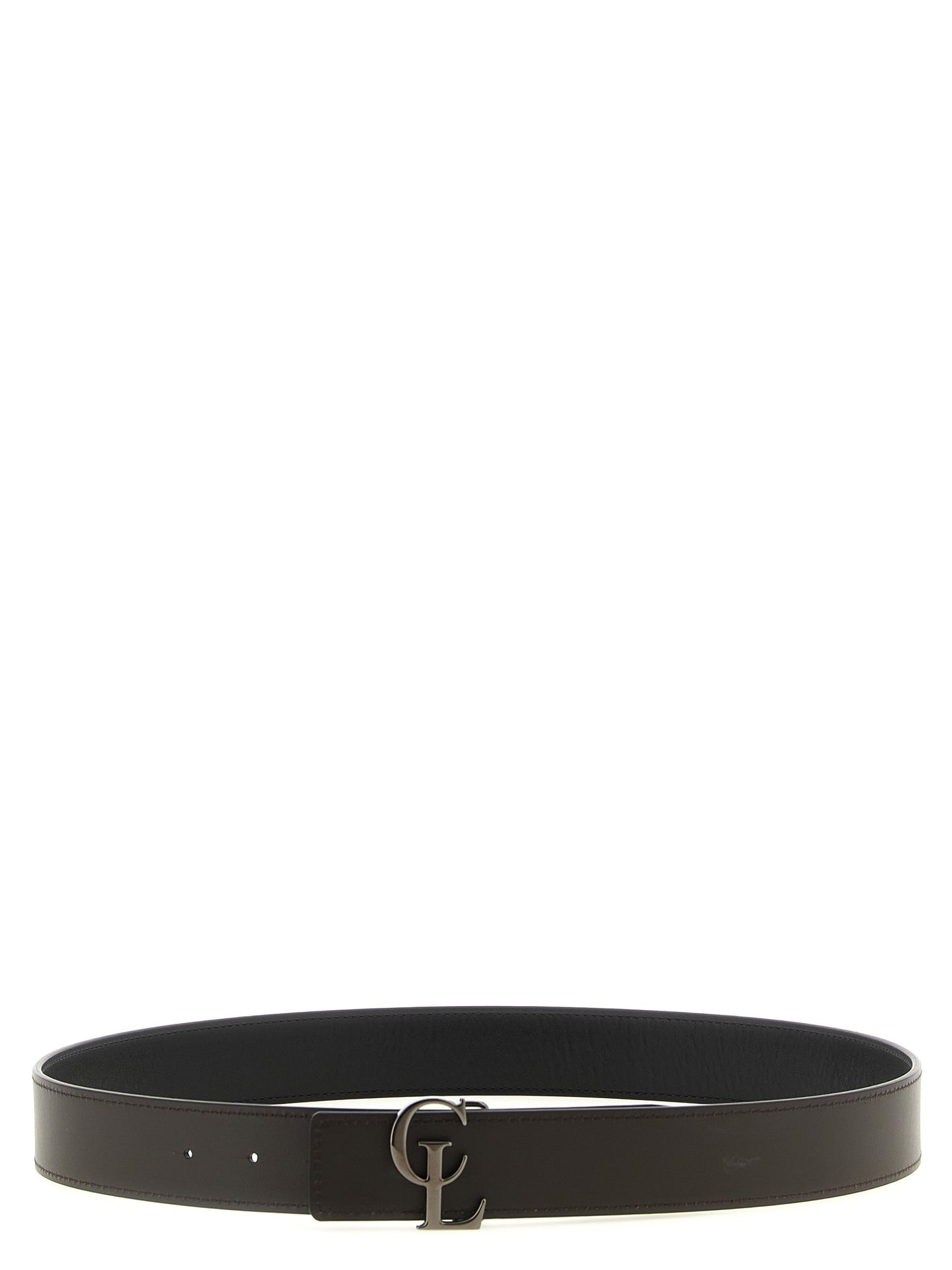 Belt by Christian Louboutin for men in calfskin leather black, brown & multicolor features an distinguished design, perfectly showcasing the sophisticated craftsmanship of this distinguished Calfskin Leather Belt.