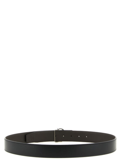 Belt by Christian Louboutin for men in calfskin leather black, brown & multicolor features an artisanal silhouette, showcasing the artisanal craftsmanship of the Calfskin Leather Belt collection for a artisanal finish.