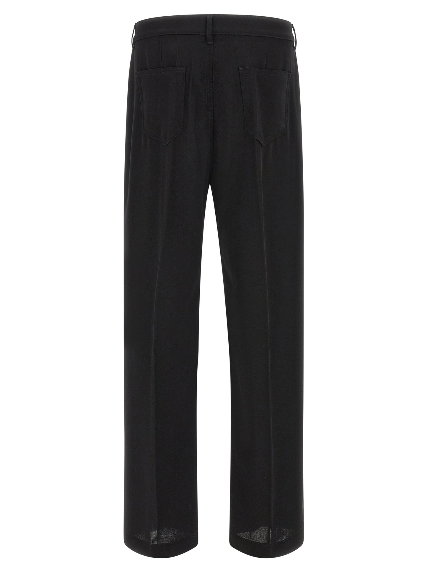 Jeans by Rick Owens for men in denim cotton black & silver presents a refined pantology silhouette, artfully defined by a refined pantology relaxed-fit & wide, long, and a sophisticated .