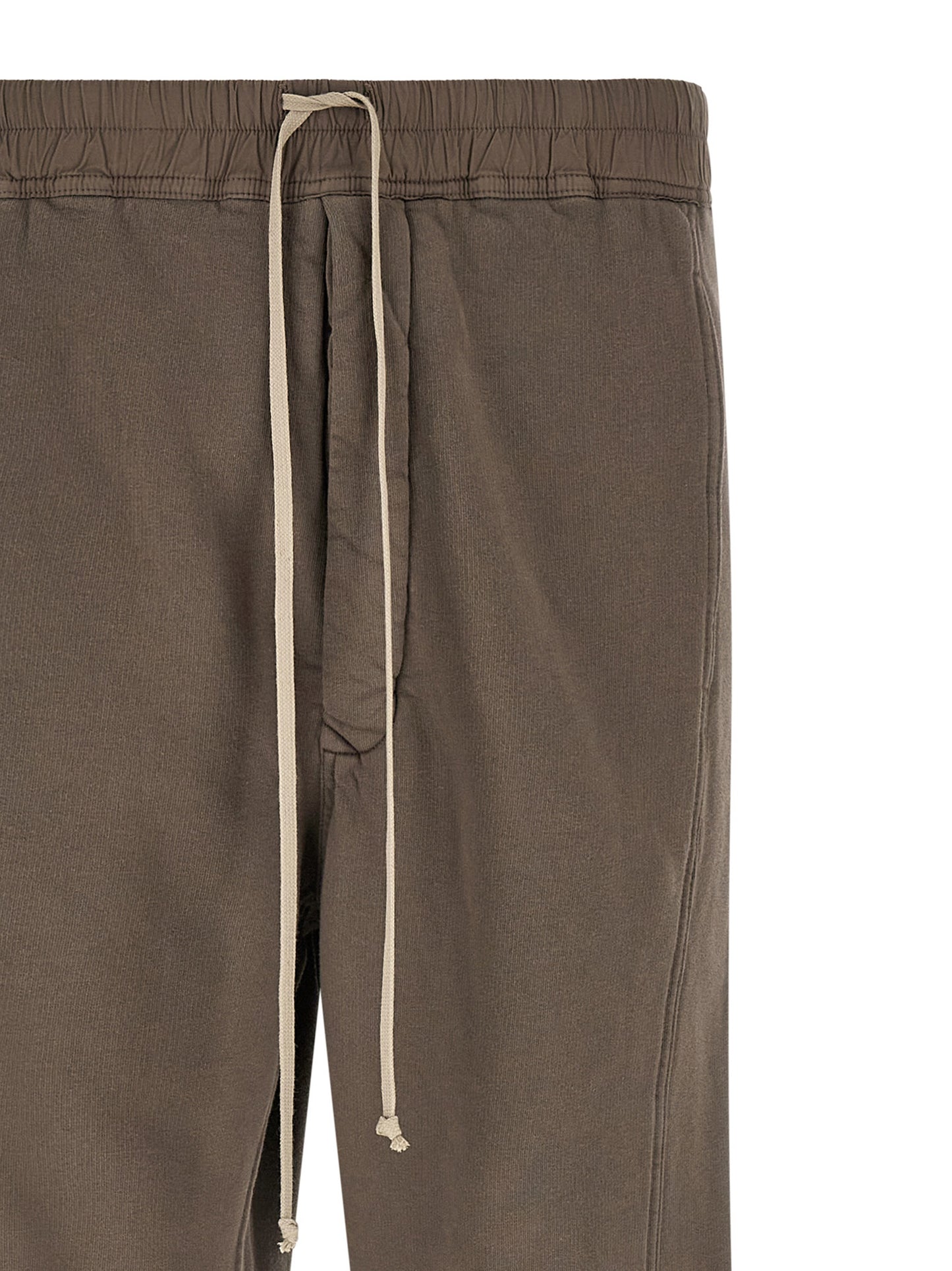 Trousers by DRKSHDW for men in cotton gray features a tailored silhouette with a tailored flared & wide, defined by its long and a sophisticated .