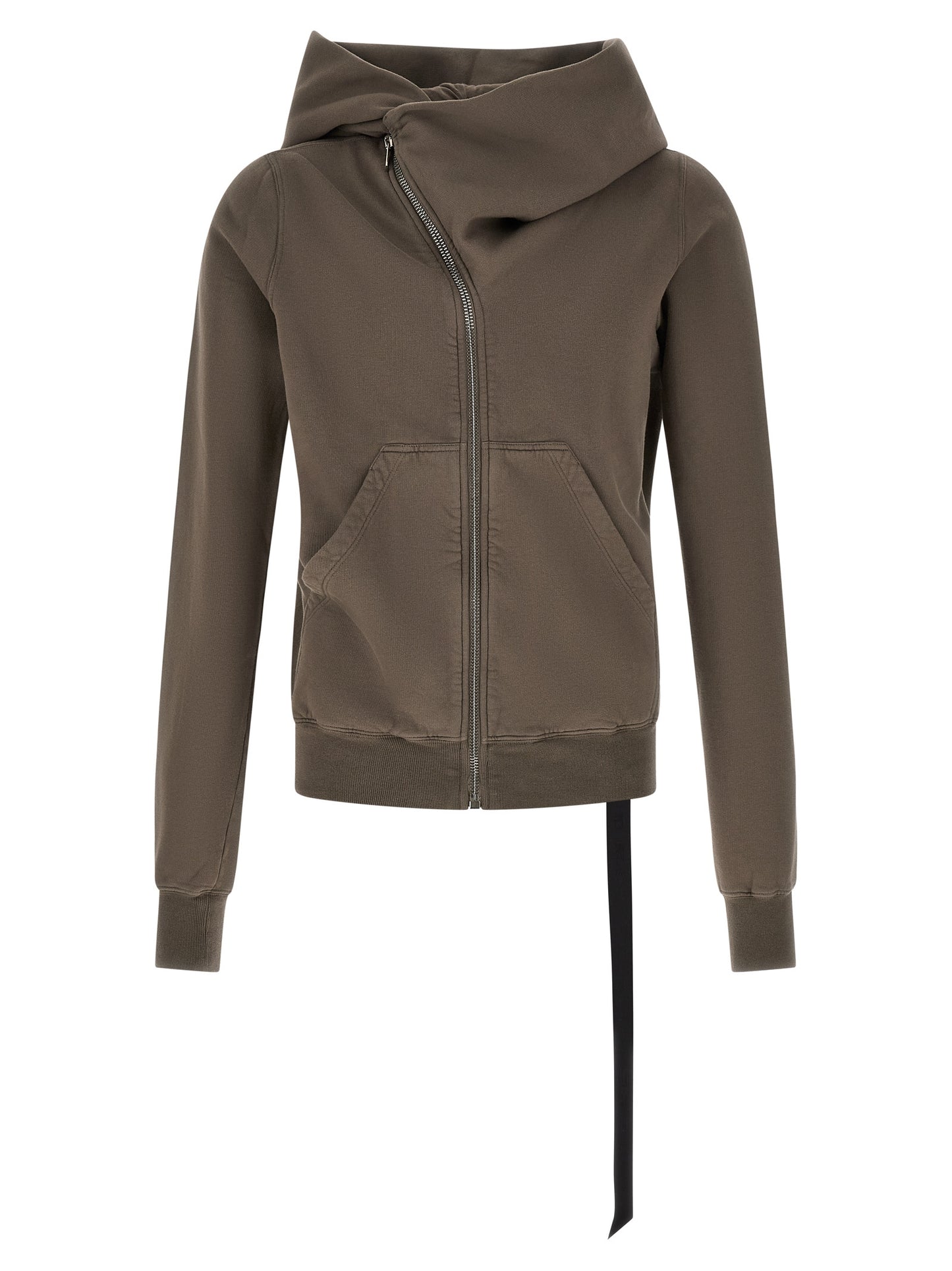 DRKSHDW Ribbon Men's Regular Fit Wide Cotton Sweatshirt Hoodie - Black Gray Silver Signature