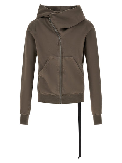 DRKSHDW Ribbon Men's Regular Fit Wide Cotton Sweatshirt Hoodie - Black Gray Silver Signature