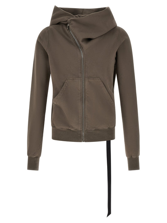 DRKSHDW Ribbon Men's Regular Fit Wide Cotton Sweatshirt Hoodie - Black Gray Silver Signature