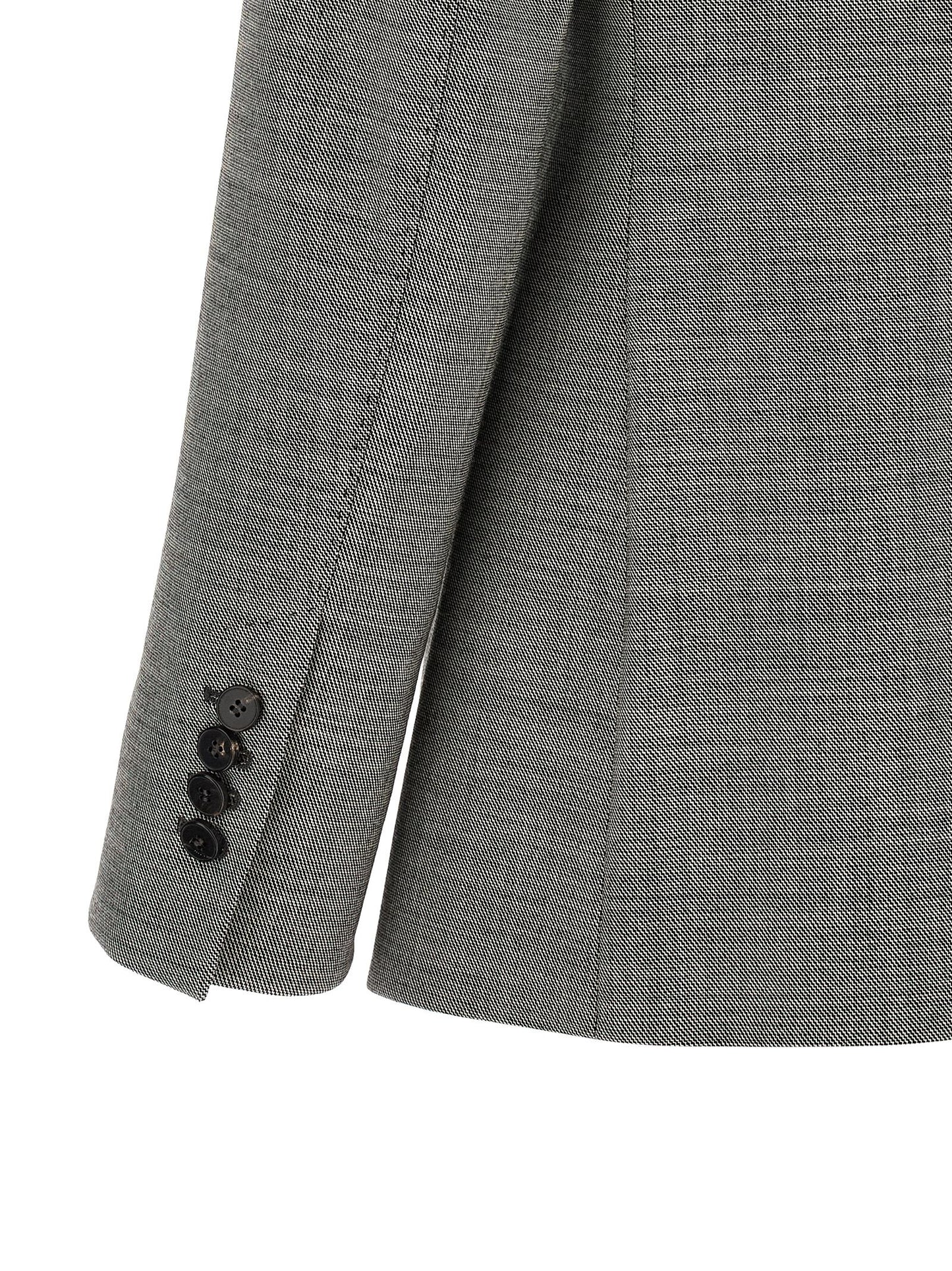 Blazer by Alberto Biani for women in virgin wool gray showcases a polished silhouette, highlighted by a refined and polished for a sophisticated finish.