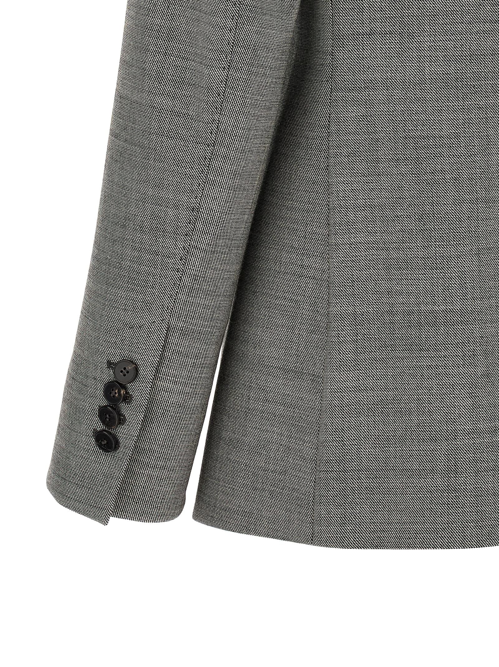 Blazer by Alberto Biani for women in virgin wool gray showcases a polished silhouette, highlighted by a refined and polished for a sophisticated finish.