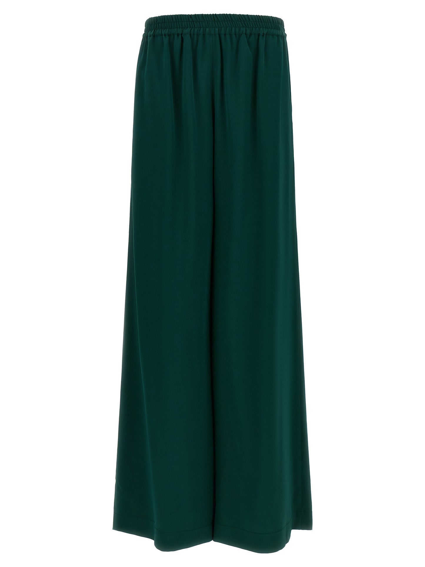 Palazzo Pants by Gianluca Capannolo for women in viscose bicolour & green presents a refined pantology silhouette, artfully defined by a refined pantology relaxed-fit & wide, long, and a sophisticated .