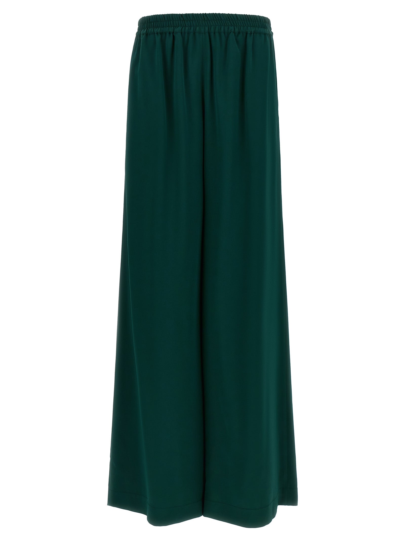 Palazzo Pants by Gianluca Capannolo for women in viscose bicolour & green presents a refined pantology silhouette, artfully defined by a refined pantology relaxed-fit & wide, long, and a sophisticated .
