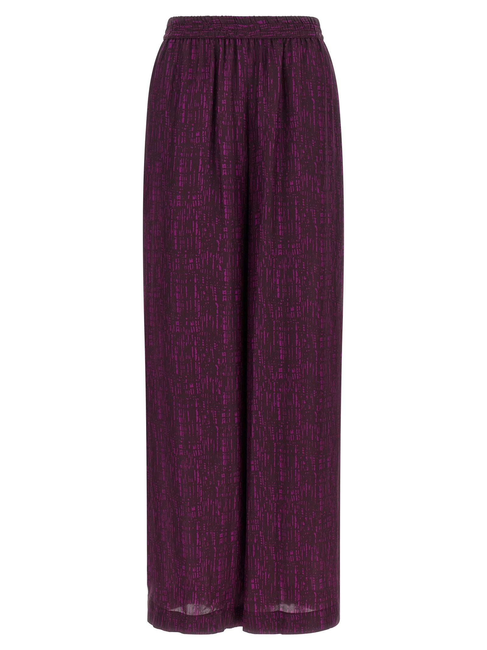 Palazzo Pants by Gianluca Capannolo for women in viscose purple features a polished silhouette with a polished wide, reaching a polished long and finished with a polished .