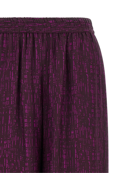 Palazzo Pants by Gianluca Capannolo for women in viscose purple presents a refined pantology silhouette, artfully defined by a refined pantology wide, long, and a sophisticated .