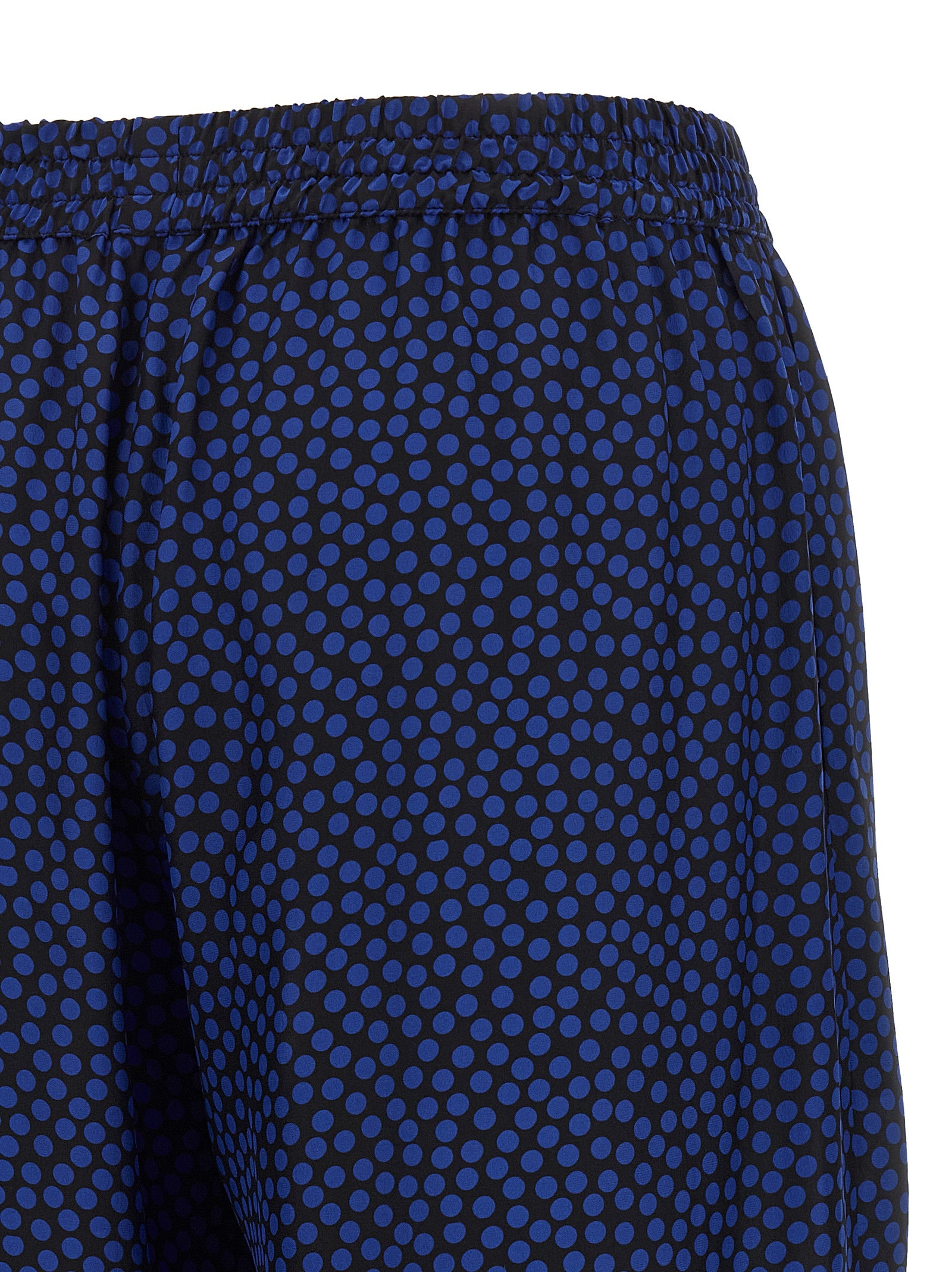 Palazzo Pants by Gianluca Capannolo for women in viscose black, blue & dots features a refined silhouette with a refined wide, defined by a and a refined long for a refined finish.