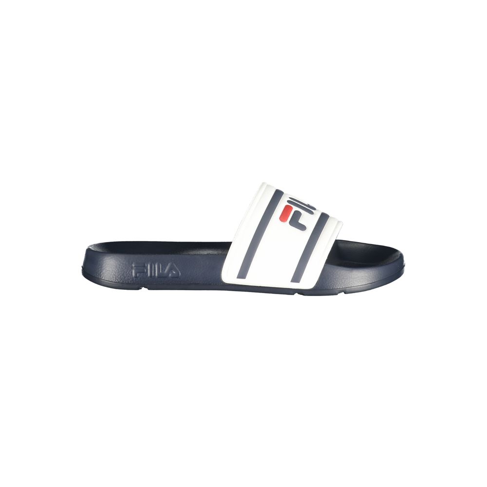 Slippers by Fila for men in polyurethane blue & white presents a effortless silhouette, showcasing the elegant Crisp Men's Polyurethane Slippers design with its unique and sophisticated .