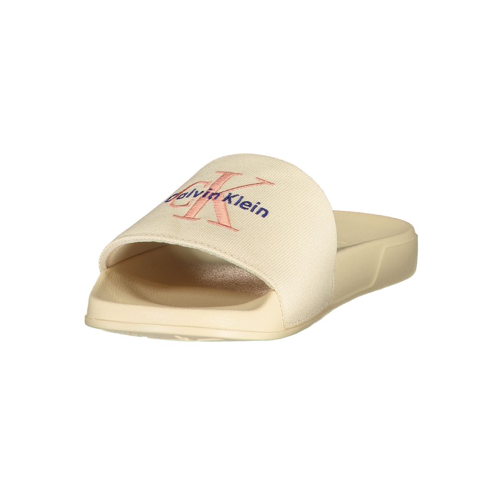 Sandals by Calvin Klein for women in polyester & polyurethane beige & pink features an statuesque Essence Women's Polyester & Polyurethane Sandals silhouette with a refined and elegant .