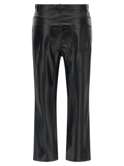 The Andamane Black Polyester Casual Pants