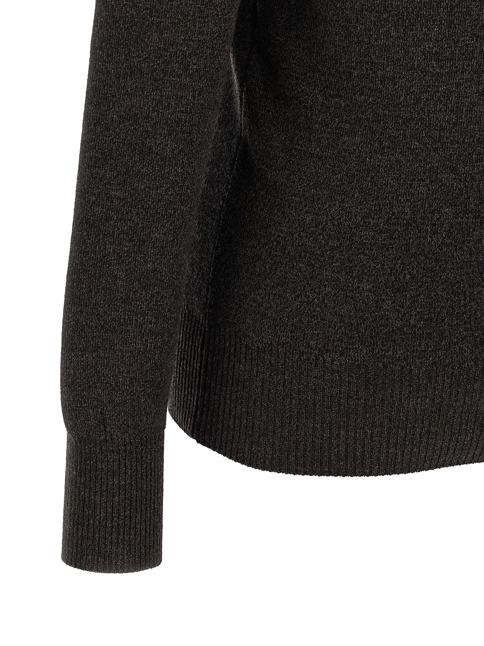 Cardigan by Lemaire for women in merino wool brown features a nuanced silhouette with a refined and nuanced detailing for a sophisticated look.