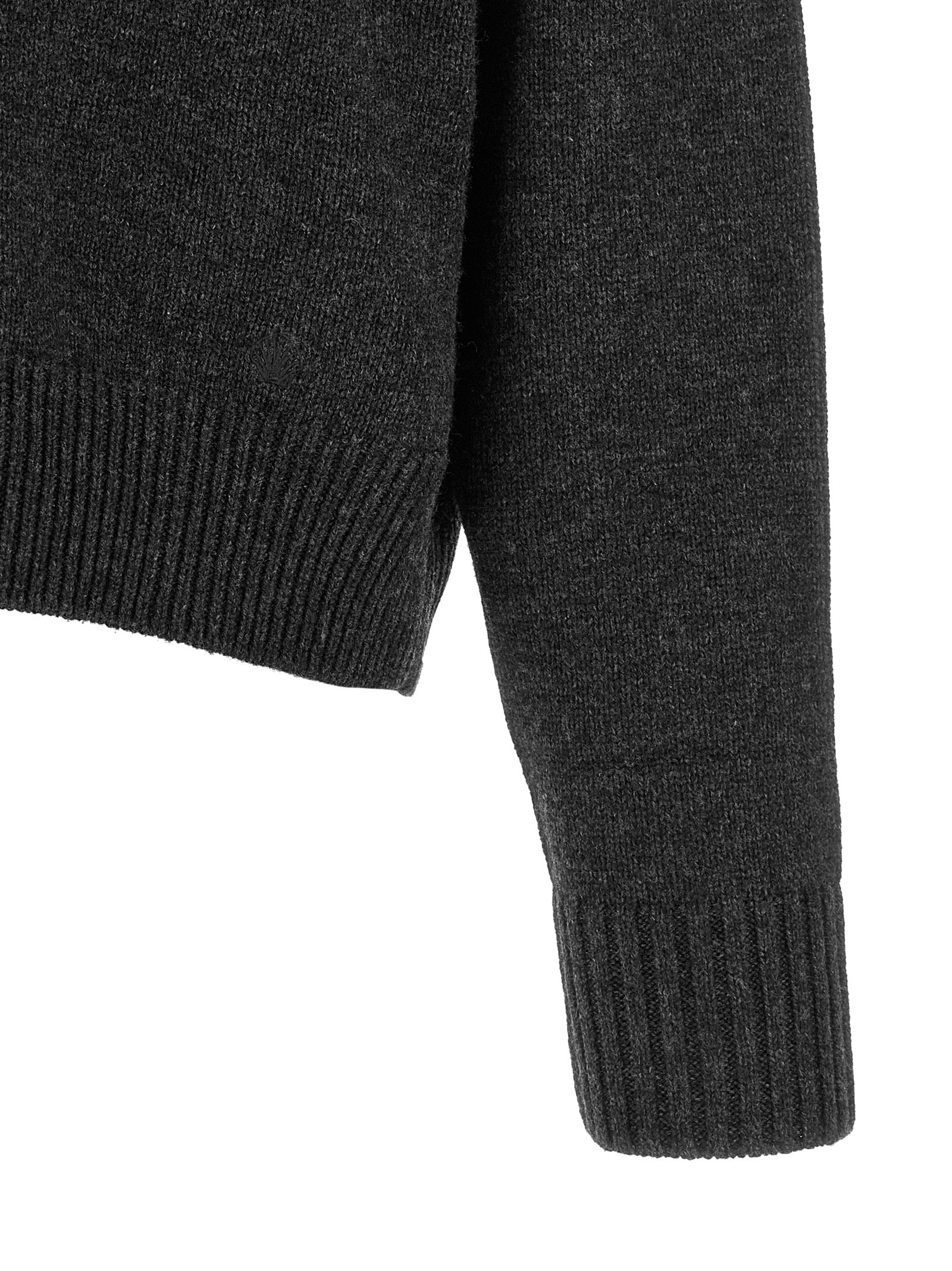 Cardigan by Loulou De Saison for women in cashmere gray & patterned presents a textural silhouette, artfully finished with a textural and for a sophisticated, textural look.