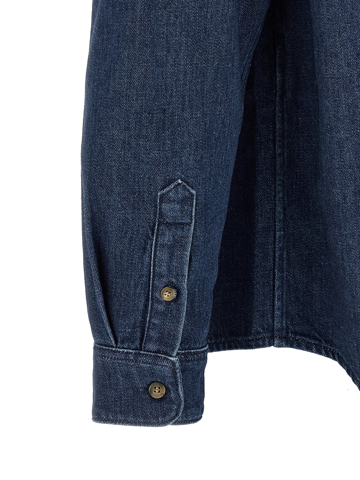 Shirt by A.P.C. for men in cotton blue, featuring a nuanced and nuanced for a sophisticated finish.
