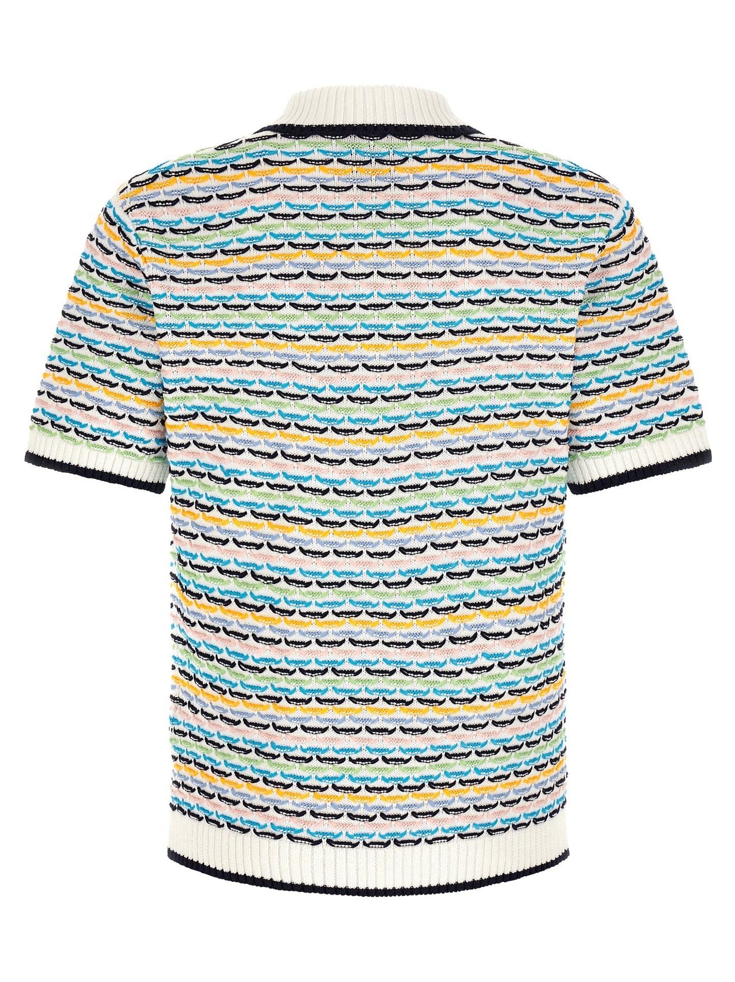 Polo Shirt by Casablanca for men in cotton multicolor, pearl & patterned showcases a enviable silhouette, featuring a refined and for a enviable finish.
