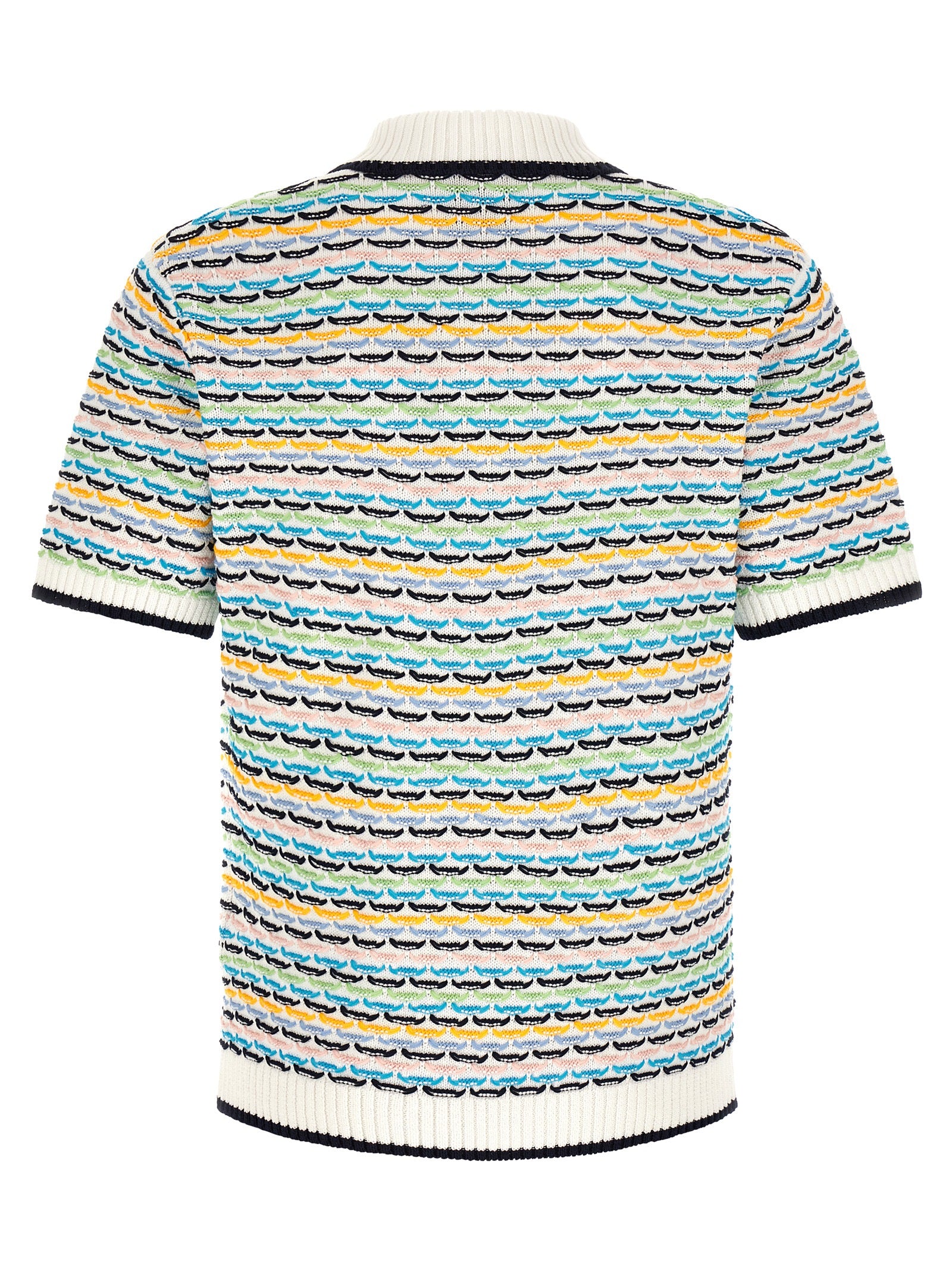 Polo Shirt by Casablanca for men in cotton multicolor, pearl & patterned showcases a enviable silhouette, featuring a refined and for a enviable finish.