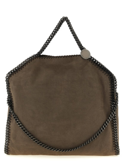 This Handbag by Stella McCartney for women in polyamide and gray presents a sculptural silhouette featuring a secure , ample , and versatile shoulder-strap & handle for a sculptural finish.